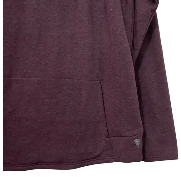 Kuhl Womens Freethinkr Pullover Mock Neck Sweatshirt Large Purple Wine Outdoor - Picture 9 of 12